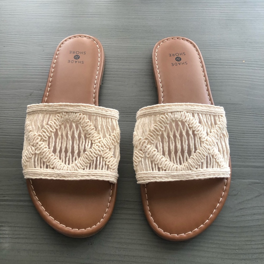 Crochet Sandals light Beige - summer spring